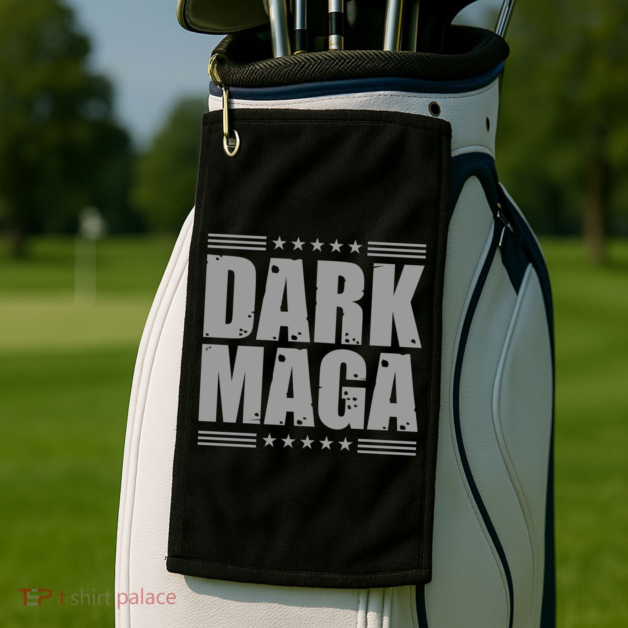 Dark Maga Trump 2024 Golf Towel