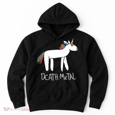 Death Metal Unicorn Rainbow Hoodie