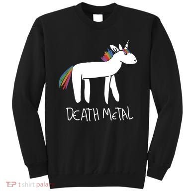 Death Metal Unicorn Rainbow Sweatshirt
