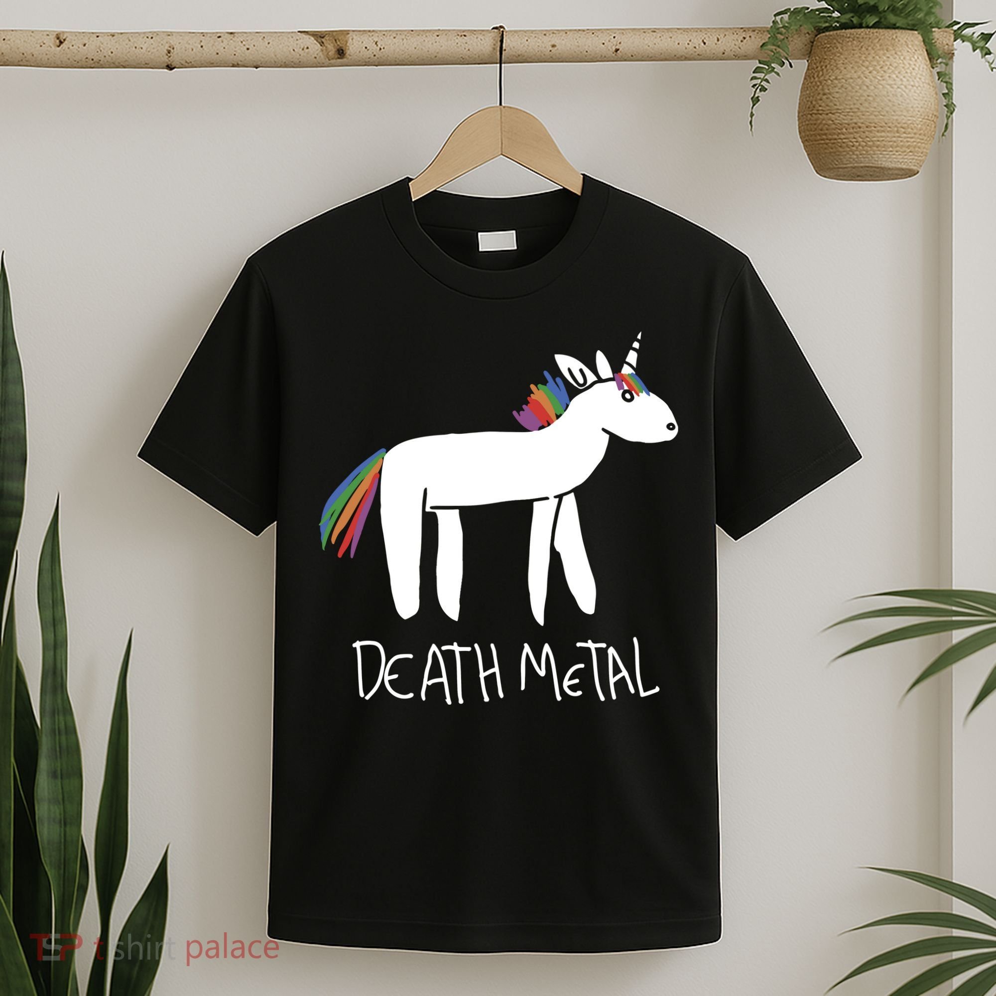 Death Metal Unicorn Rainbow T-Shirt