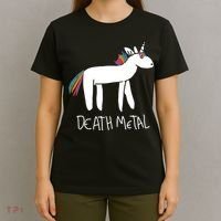 Death Metal Unicorn Rainbow T-Shirt thumb 4