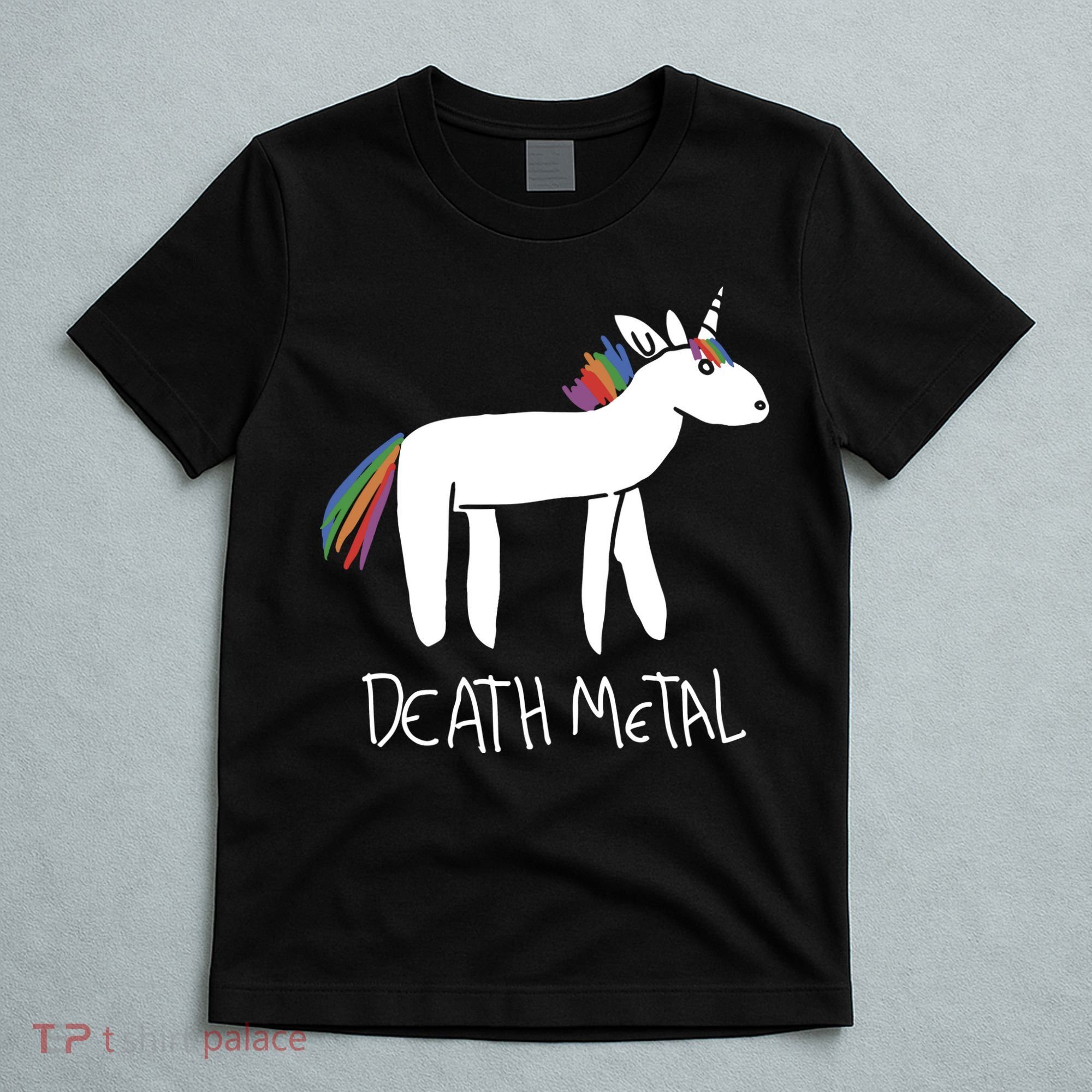 Death Metal Unicorn Rainbow T-Shirt