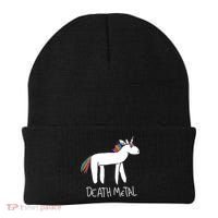 Death Metal Unicorn Rainbow Beanie thumb 0