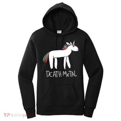 Death Metal Unicorn Rainbow Women's Hoodie