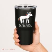 Death Metal Unicorn Rainbow Tumbler thumb 2