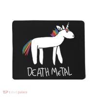 Death Metal Unicorn Rainbow Mousepad thumb 0