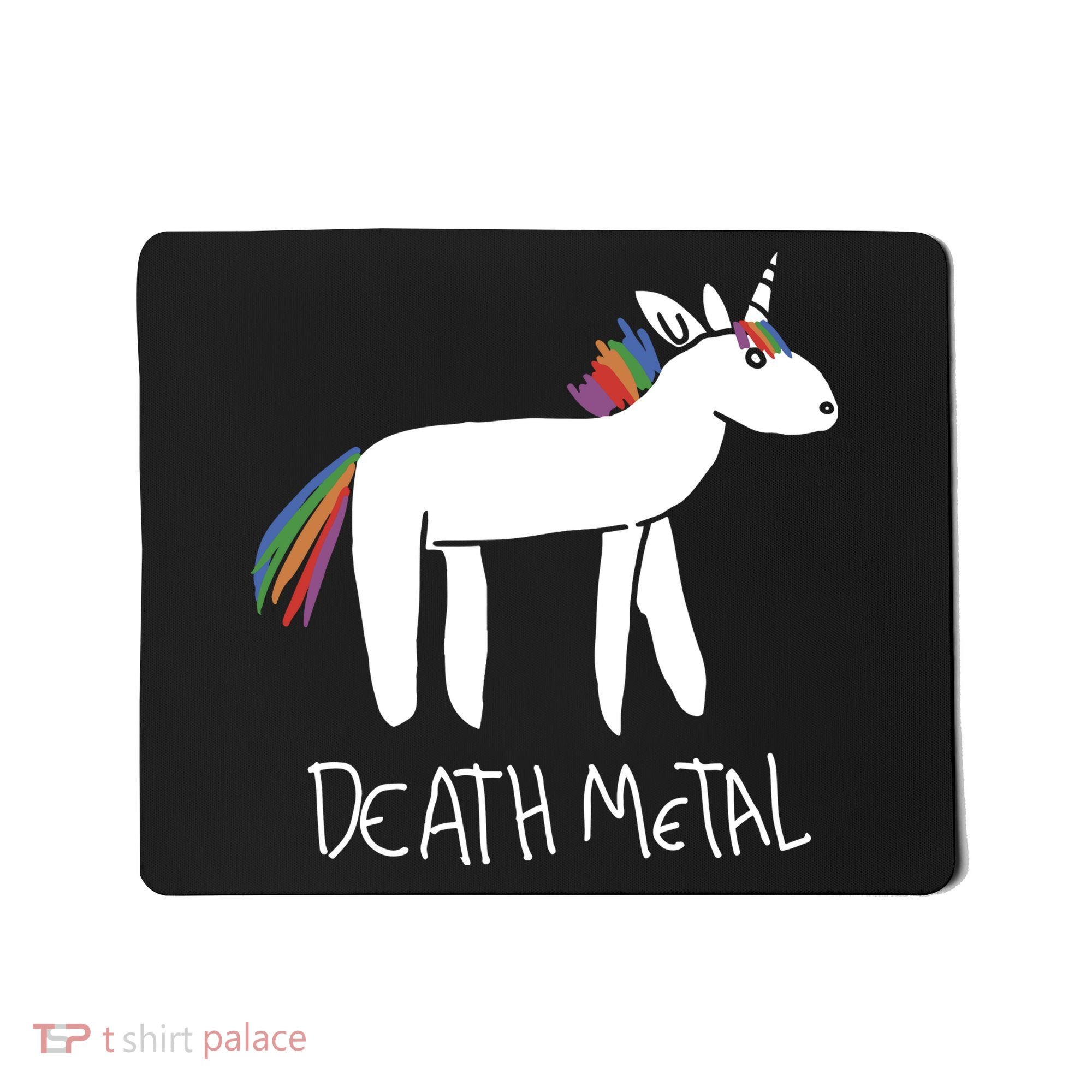 Death Metal Unicorn Rainbow Mousepad