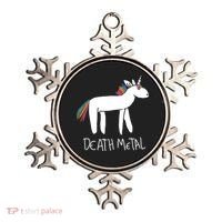 Death Metal Unicorn Rainbow Ornament thumb 0