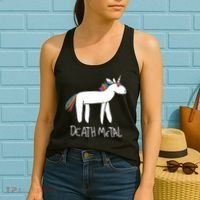Death Metal Unicorn Rainbow Women's Tank Top thumb 2