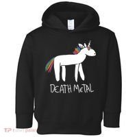 Death Metal Unicorn Rainbow Toddler Hoodie thumb 0