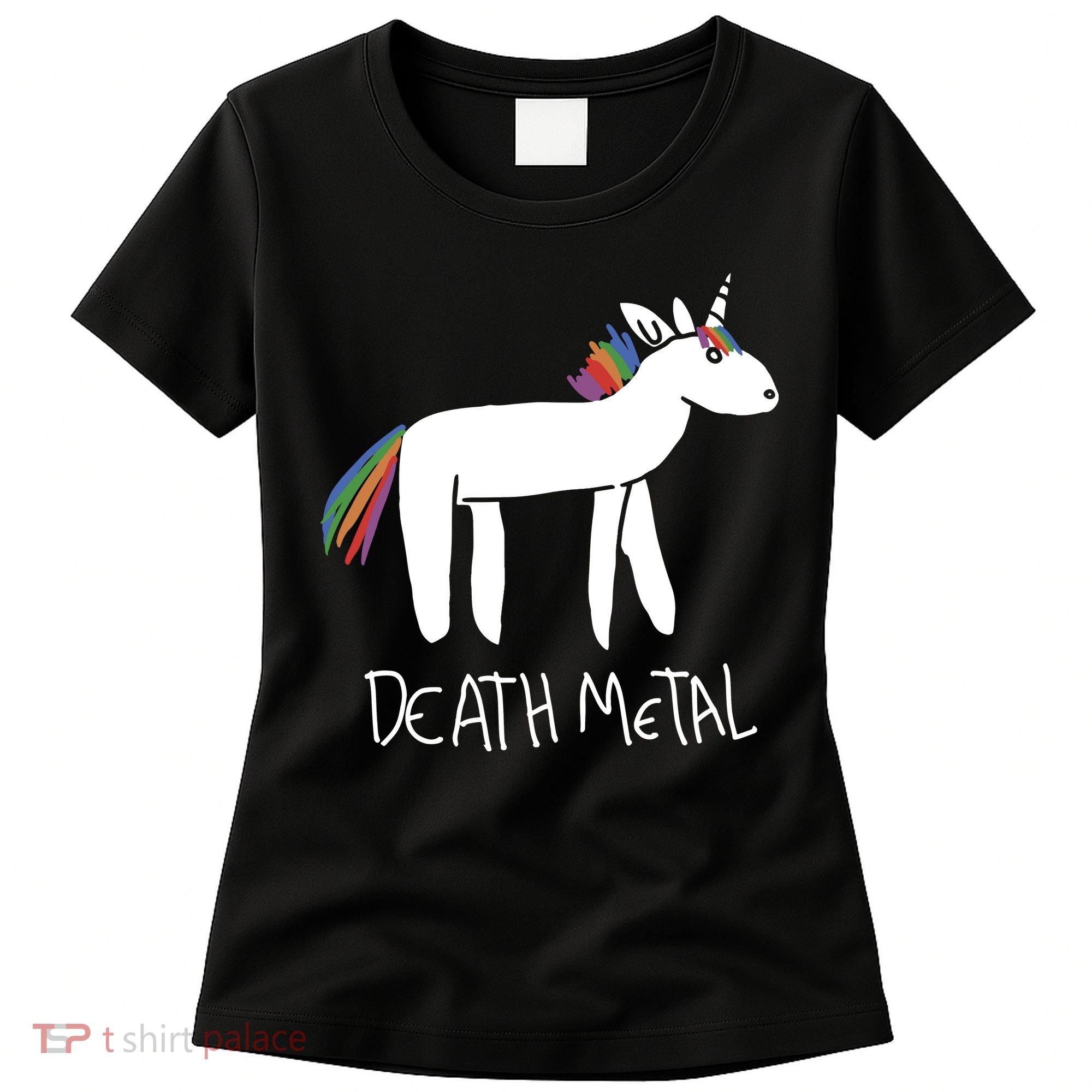 Death Metal Unicorn Rainbow Women's T-Shirt