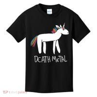 Death Metal Unicorn Rainbow Kids T-Shirt thumb 0