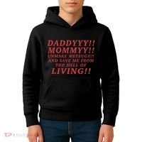 Daddyyy Mommyy Unmake Meeeugh And Save Me From The Hell Of Living Longlegs Kids Hoodie thumb 4