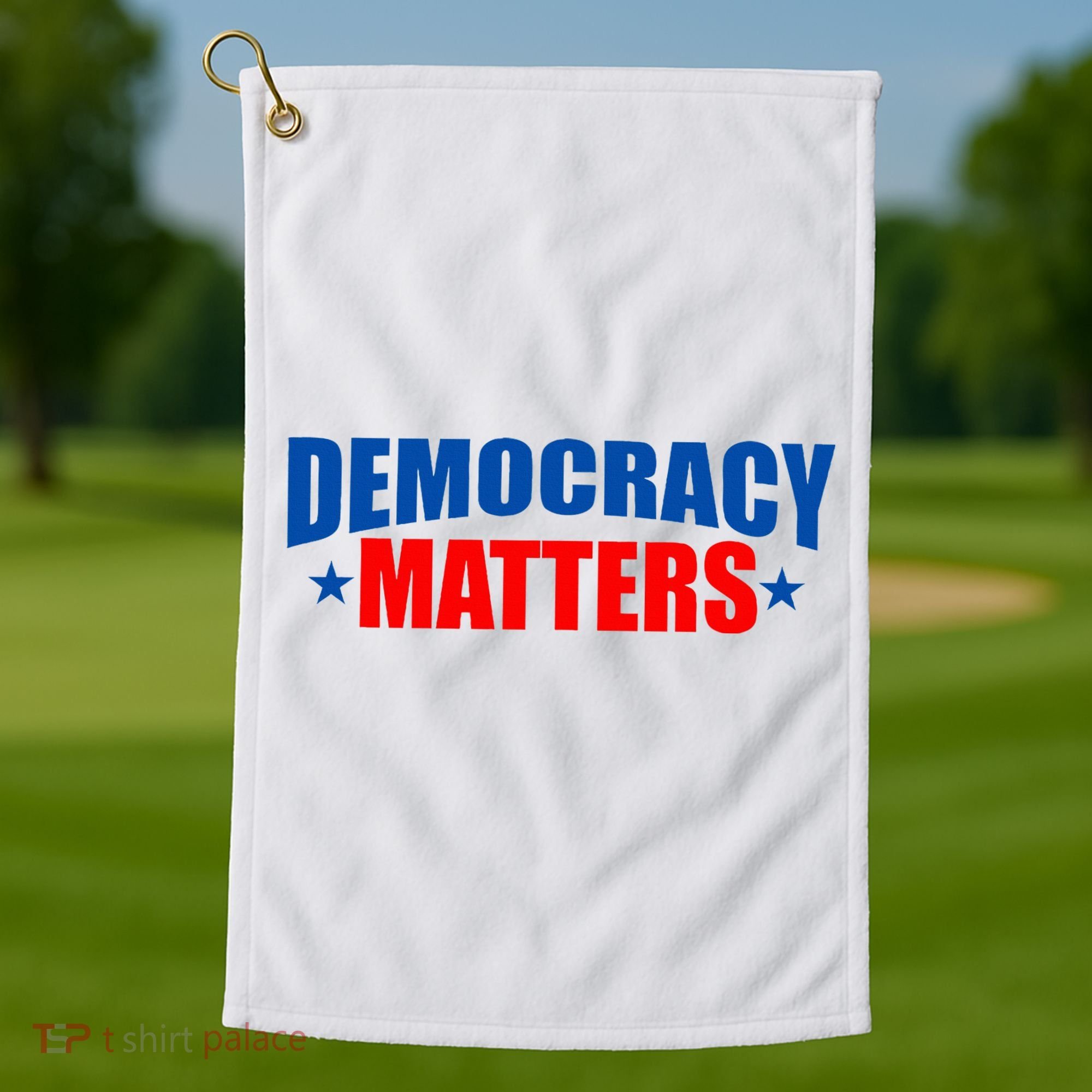 Democracy Matters Voting Golf Towel