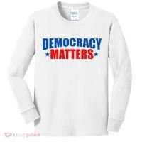 Democracy Matters Voting Kids Long Sleeve Shirt thumb 0