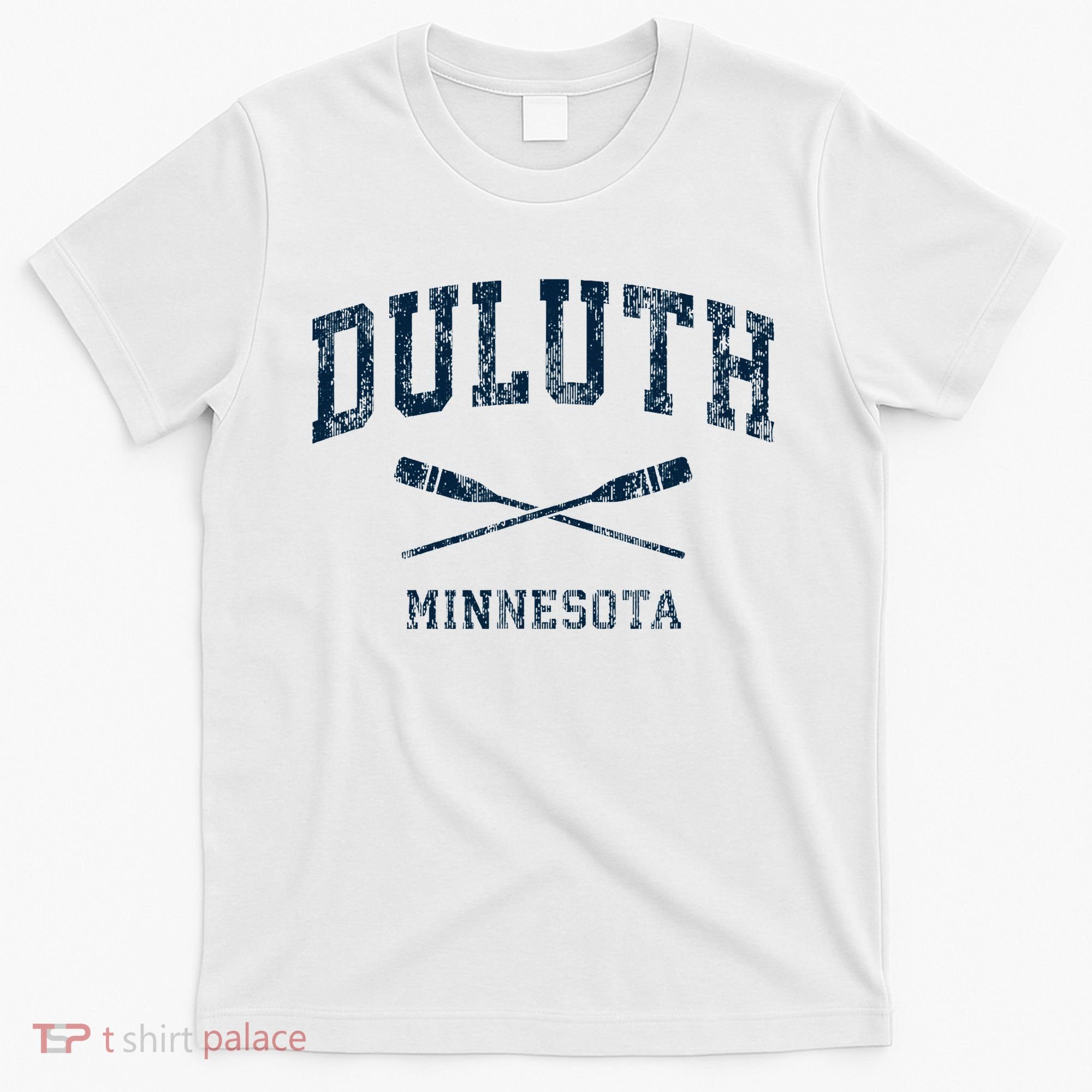 Duluth Minnesota Vintage Nautical Paddles Sports Oars T-Shirt