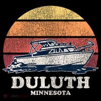 Duluth MN Vintage Boating 70s Retro Boat T-Shirt thumb 7