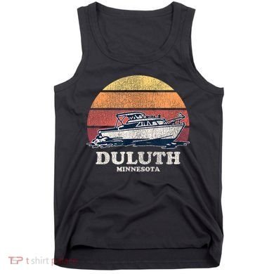 Duluth MN Vintage Boating 70s Retro Boat Tank Top