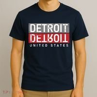 Detroit Mirrored Vintage Logo T-Shirt thumb 3