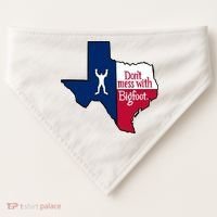 Don't Mess With Bigfoot USA-Made Doggie Bandana thumb 0