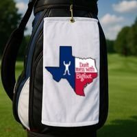 Don't Mess With Bigfoot Golf Towel thumb 2