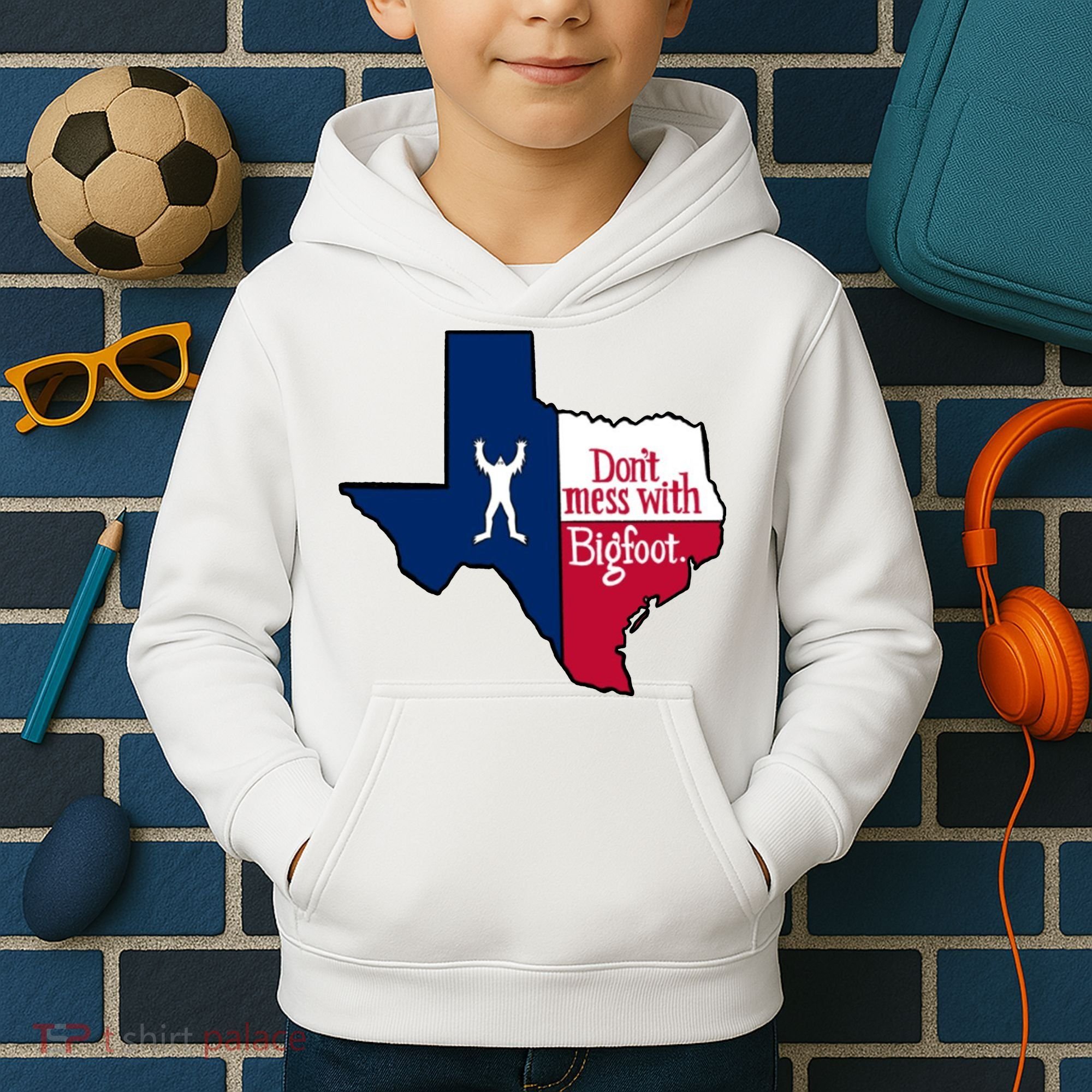 Don't Mess With Bigfoot Kids Hoodie