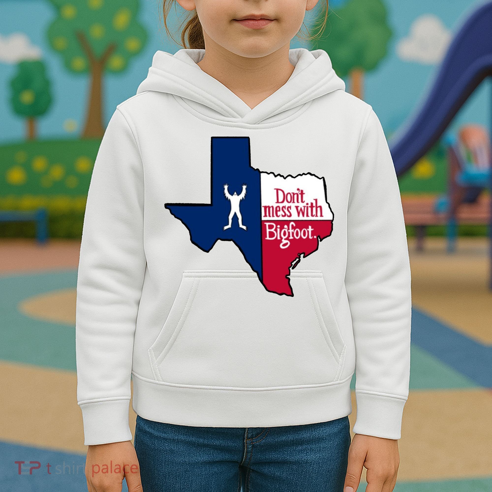Don't Mess With Bigfoot Kids Hoodie