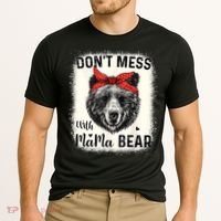 Don't Mess With Mama Bear Funny Mom Bleached Mothers Day Cooling Performance Crew T-Shirt thumb 2