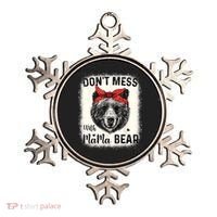 Don't Mess With Mama Bear Funny Mom Bleached Mothers Day Ornament thumb 0