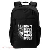 DonT Mess With Papa Wolf Dad For FatherS Day Great Gift Backpack thumb 0