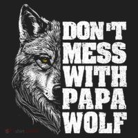 DonT Mess With Papa Wolf Dad For FatherS Day Great Gift Hat thumb 2