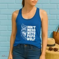 DonT Mess With Papa Wolf Dad For FatherS Day Great Gift Women's Tank Top thumb 2