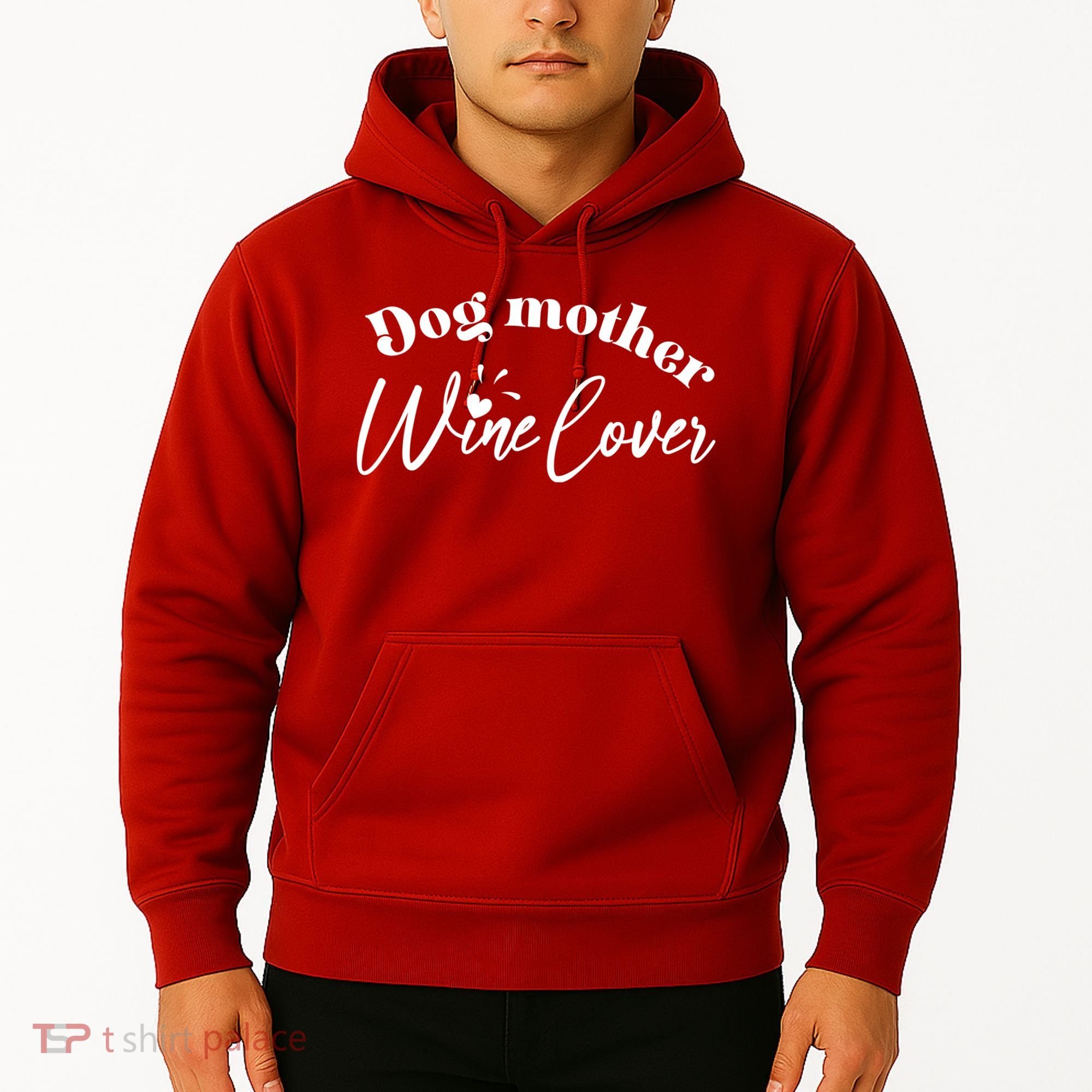 Dog Mother Wine Lover Cute Gift Hoodie