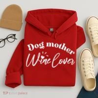 Dog Mother Wine Lover Cute Gift Hoodie thumb 4