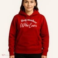 Dog Mother Wine Lover Cute Gift Hoodie thumb 5