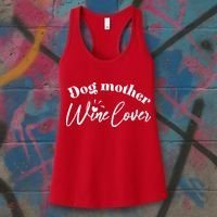 Dog Mother Wine Lover Cute Gift Women's Tank Top thumb 3