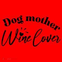Dog Mother Wine Lover Cute Gift Santa Hat thumb 1