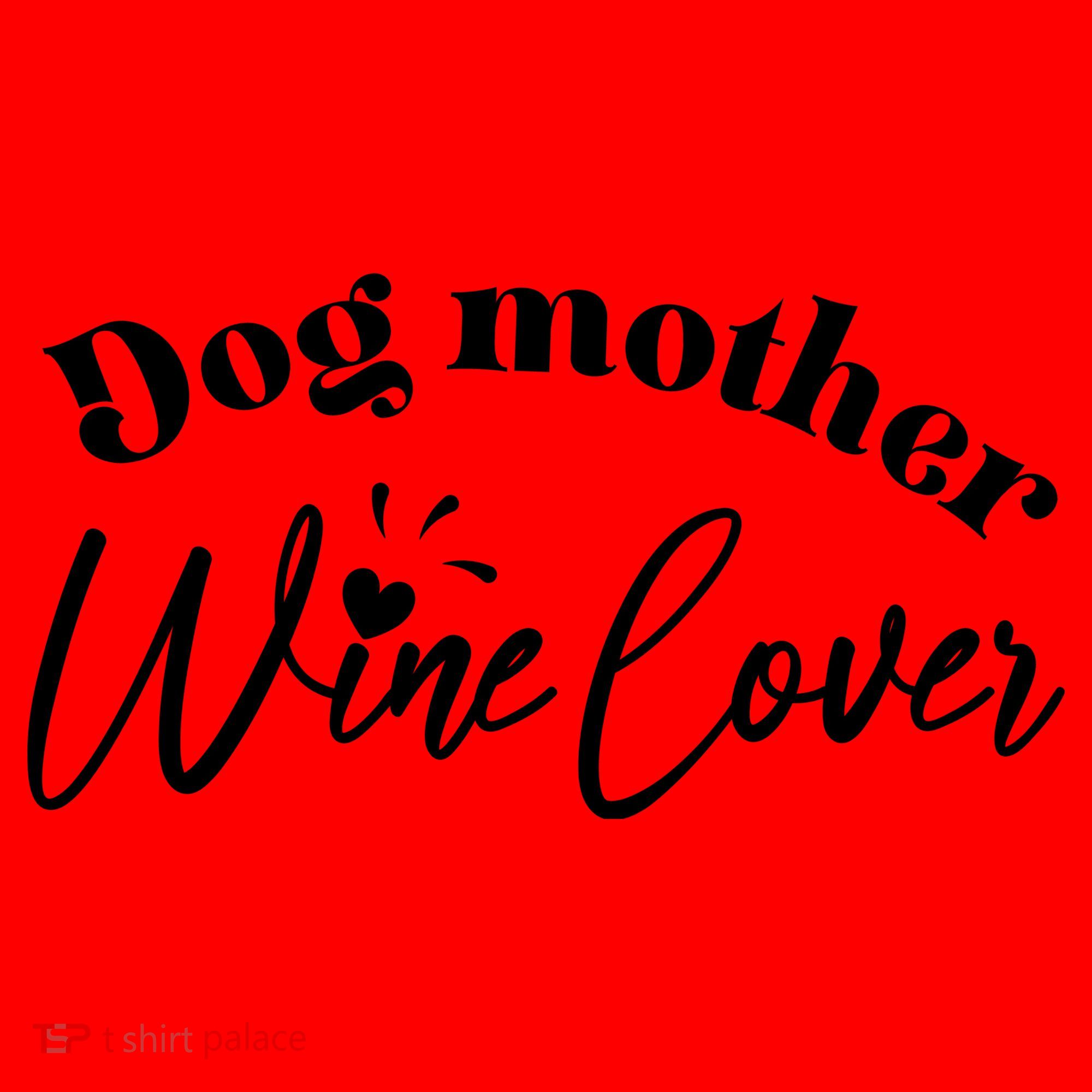 Dog Mother Wine Lover Cute Gift Santa Hat