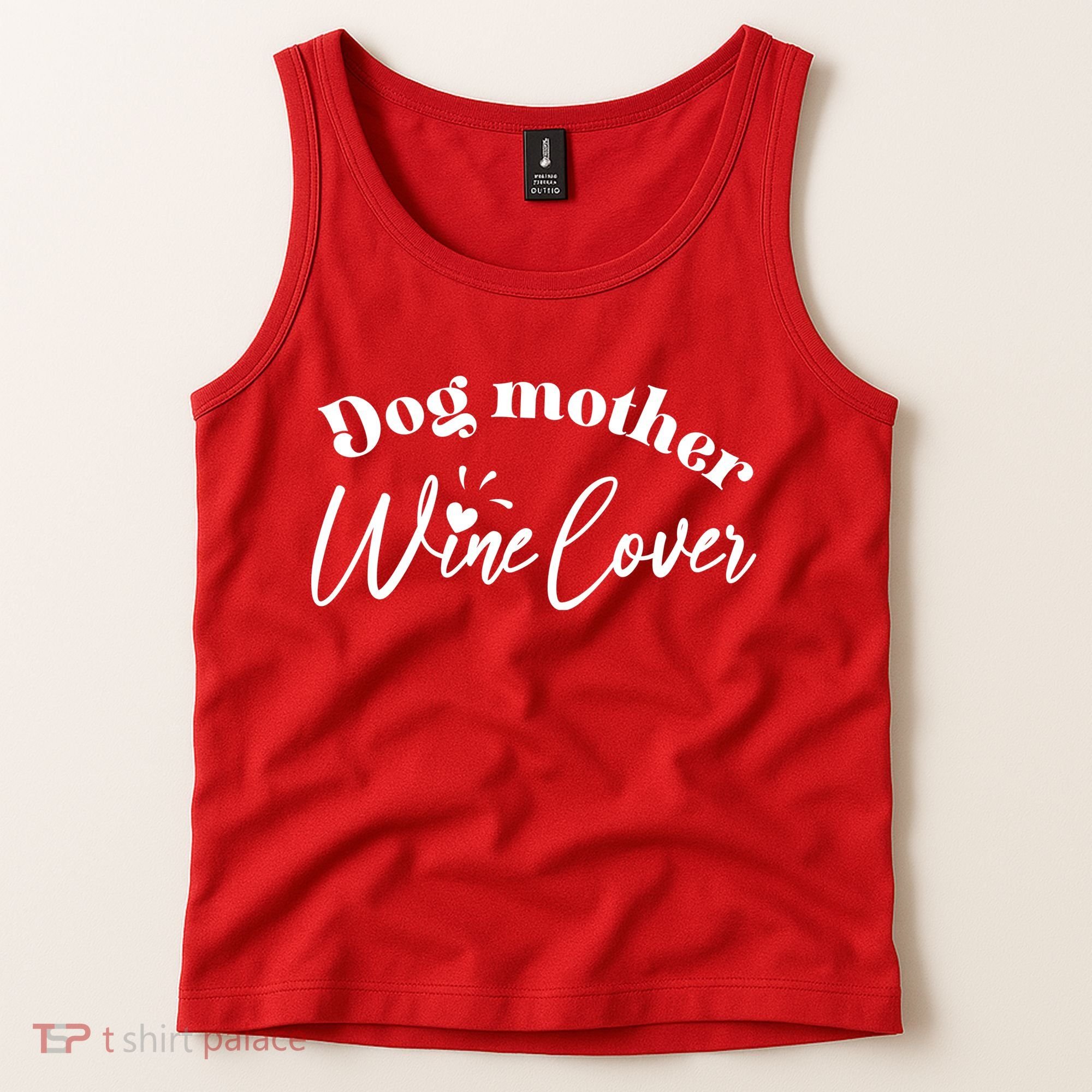 Dog Mother Wine Lover Cute Gift Tank Top