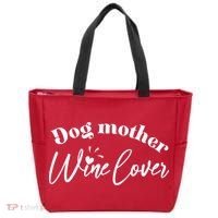 Dog Mother Wine Lover Cute Gift Tote Bag thumb 0
