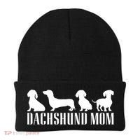 Dachshund Mom Wiener Doxie Graphic Dog Lover Cool Gift Beanie thumb 0