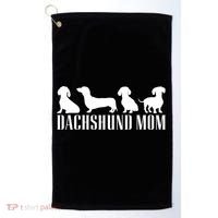 Dachshund Mom Wiener Doxie Graphic Dog Lover Cool Gift Golf Towel thumb 0