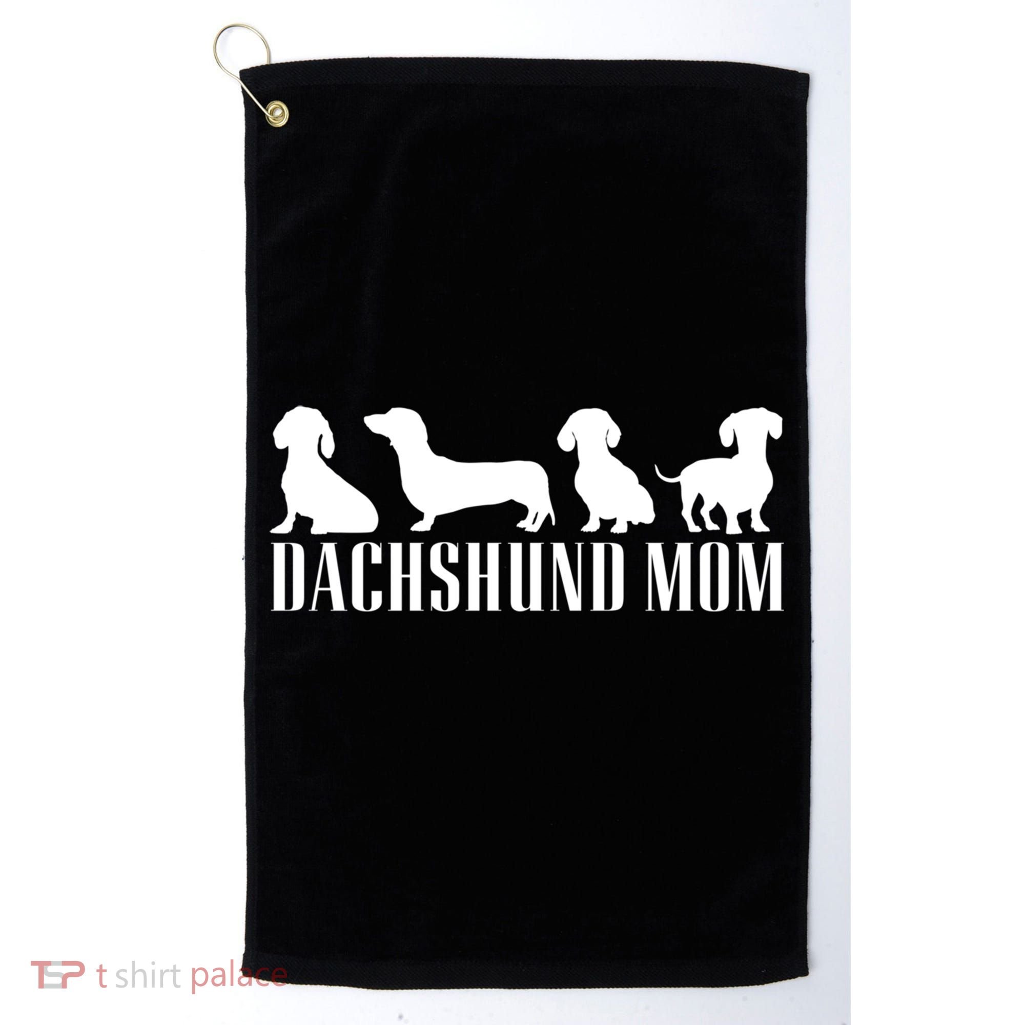 Dachshund Mom Wiener Doxie Graphic Dog Lover Cool Gift Golf Towel