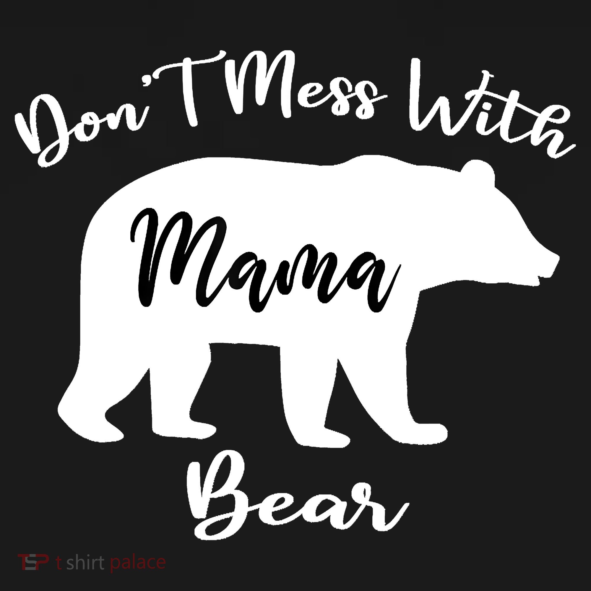 Don't Mess With Mama Bear Funny Mother's Day Sweatshirt Cinch Pack Bag