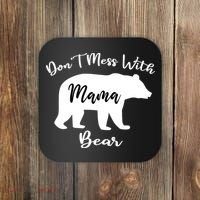 Don't Mess With Mama Bear Funny Mother's Day Coaster thumb 0