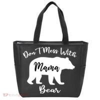 Don't Mess With Mama Bear Funny Mother's Day Tote Bag thumb 0