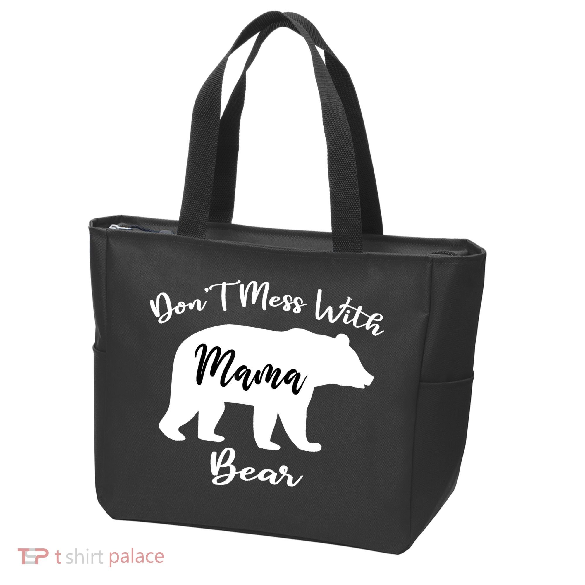 Don't Mess With Mama Bear Funny Mother's Day Tote Bag
