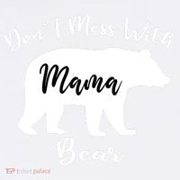 Don't Mess With Mama Bear Funny Mother's Day Comfort Colors Garment-Dyed Hooded Sweatshirt thumb 2