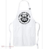 DonT Mess With Me My Brother Is A Marine Bulldog Apron thumb 0