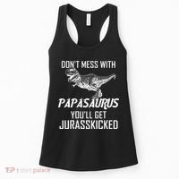 Don't Mess With Papasaurus Jurasskicked Women's Tank Top thumb 0